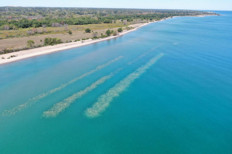 Rubble Ridges in Lake Michigan.